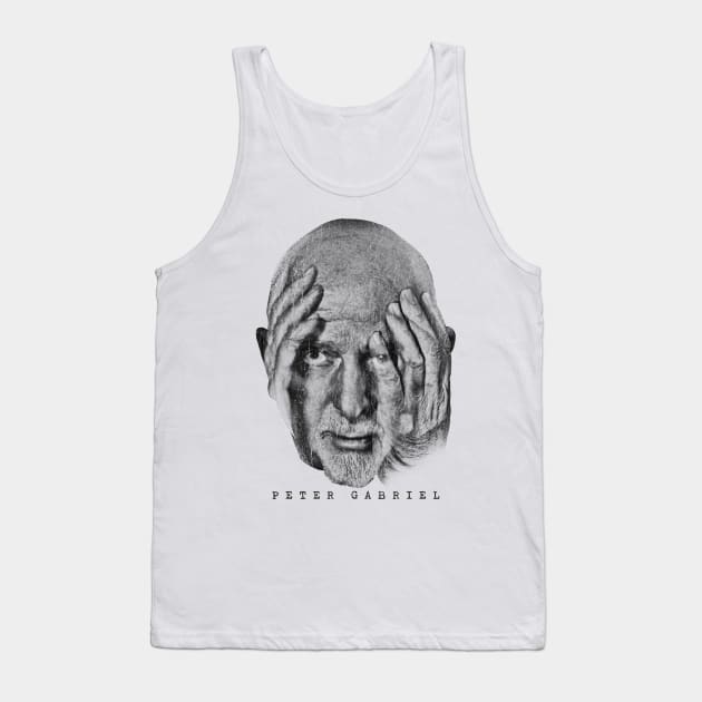 Retro Portrait Peter Gabriel Tank Top by MuraiKacerStore